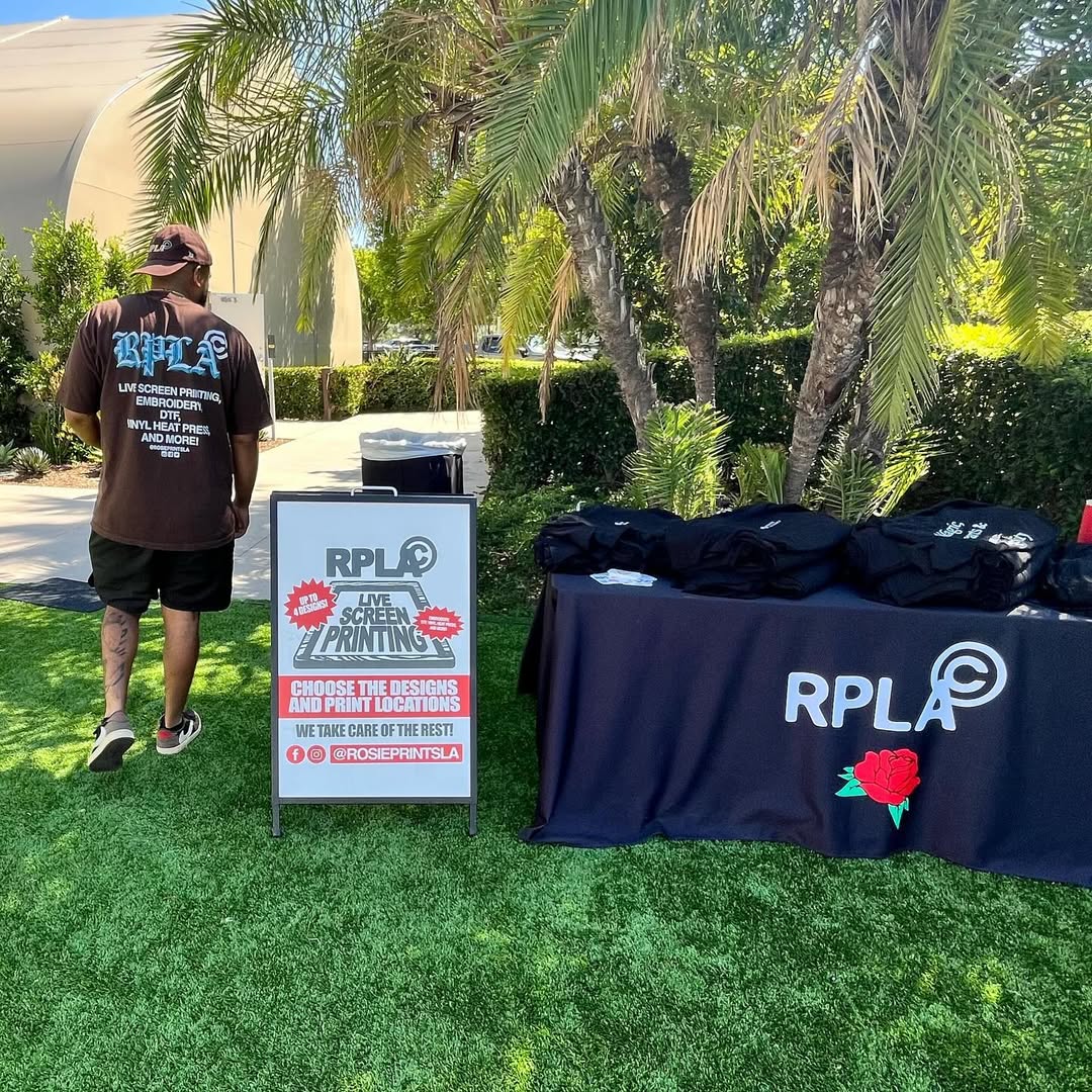 RPLA live screen printing