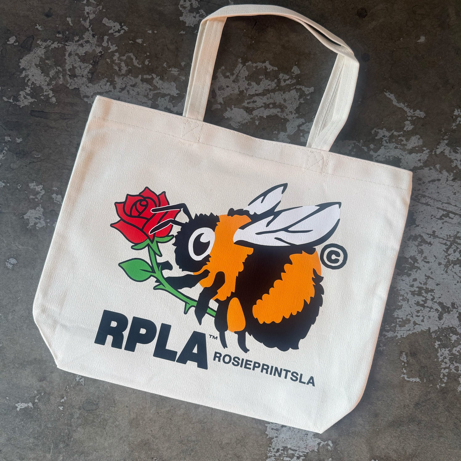 Rosie Prints LA tote bag front